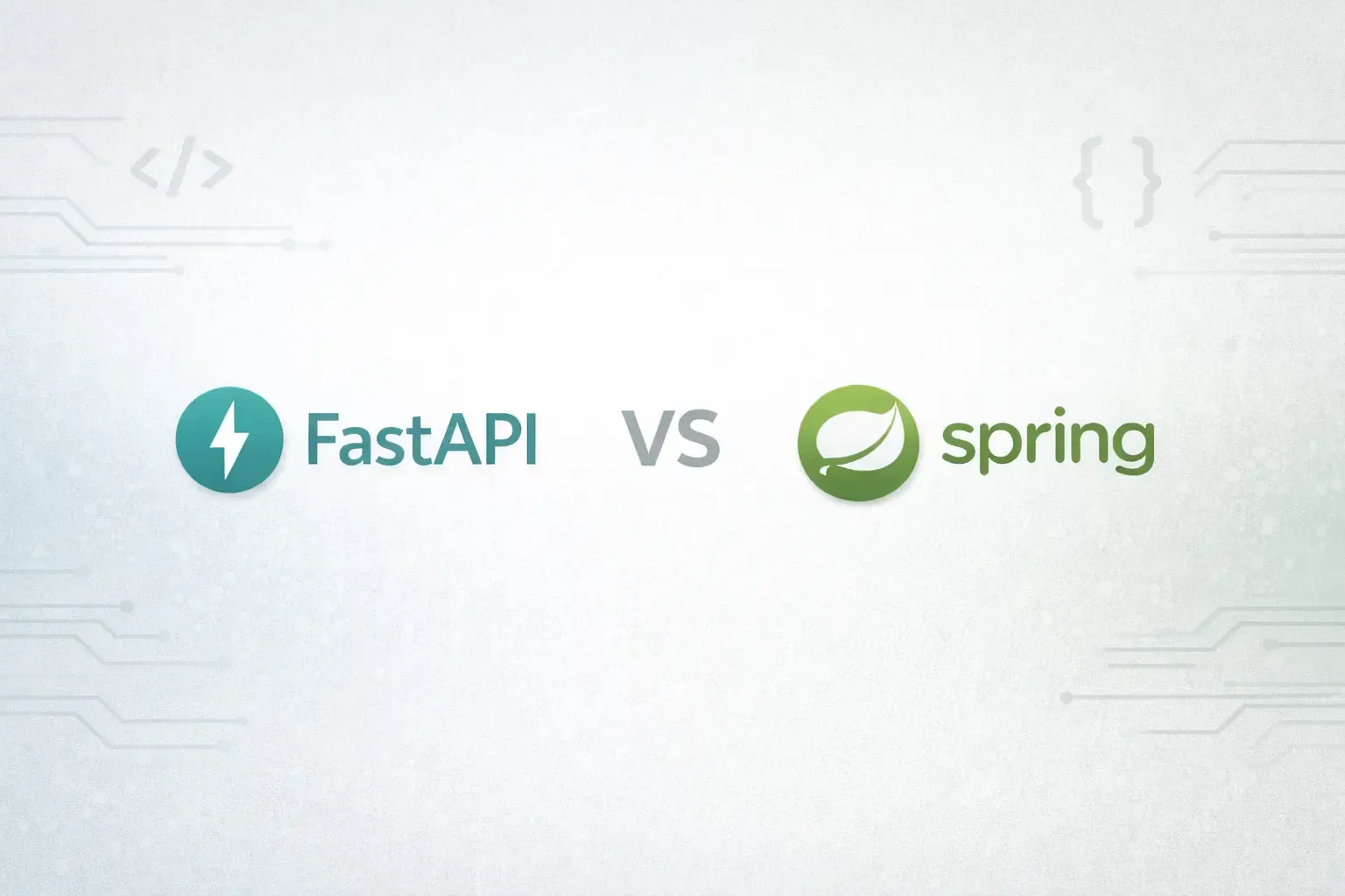 FastAPI (Python) vs Spring Core (Java) Perspective Comparison