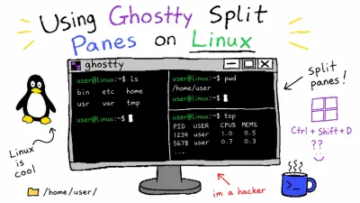 Using Ghostty Split Panes on Linux