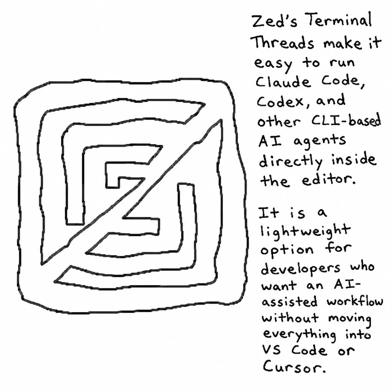 Using Claude Code in Zed with Terminal Threads